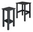Set de 2 măsuțe laterale Ginie (antracit)