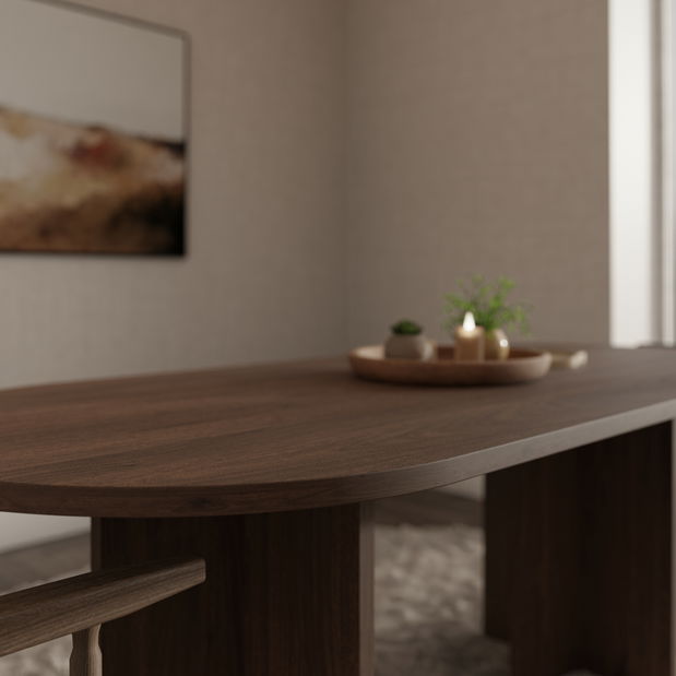 Rozkladací jedálenský stôl Lone (orech)