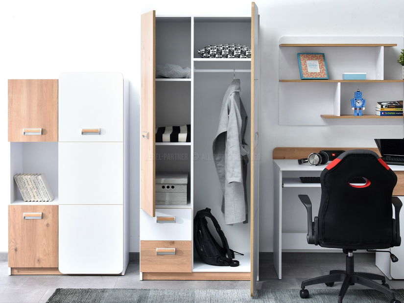 Mobilier cameră studenți Clerigo 04 (alb)