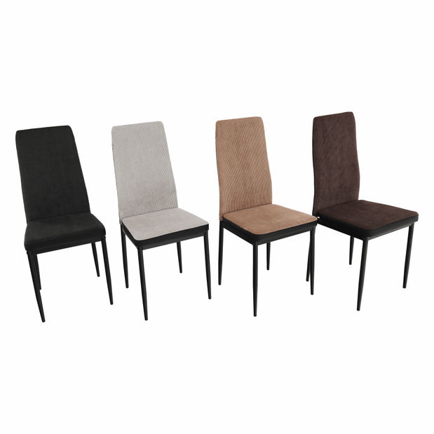 Scaun de sufragerie Enrico (maro deschis + negru) 