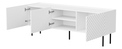 Set mobilier living Grotzi I (Cașmir + Negru) 