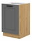 Dolná kuchynská skrinka pod drez Lucid 50 ZL 1F BB (dub artisan + dustgrey)