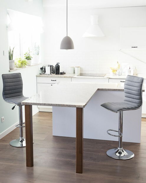 Set 2ks. barových stoličiek Locarno (svetlosivá)