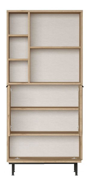 Kuhinjski ormarić Otto 9 B (orah + crna)