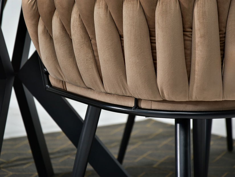 Jedálenská stolička Radio (cappuccino + čierna)