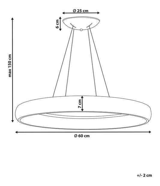 Závesné svietidlo Birna (biela)