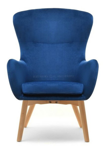 Fotelja Leto (mornarsko plava + bukva)