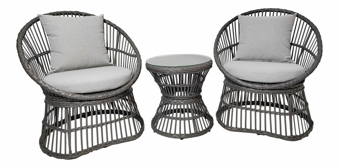 Záhradný set Naderia (sivá)