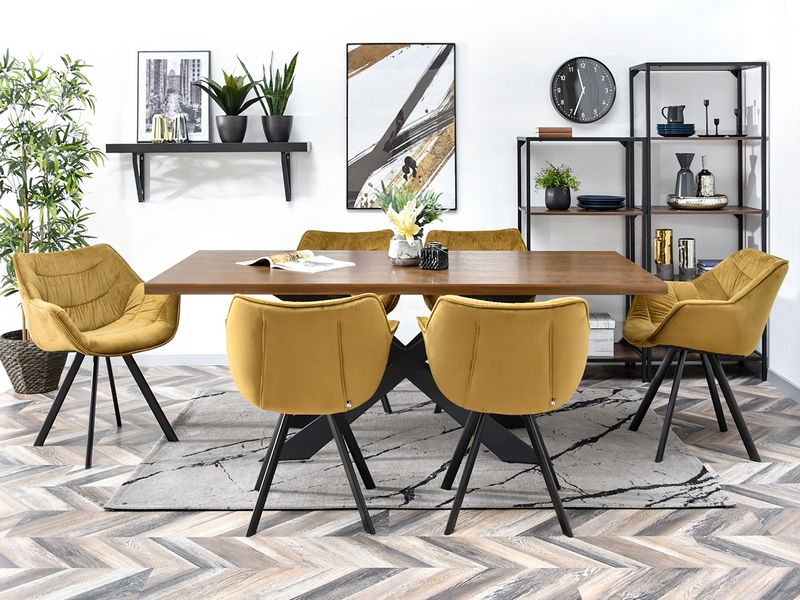 Scaun Nina (auriu + negru)