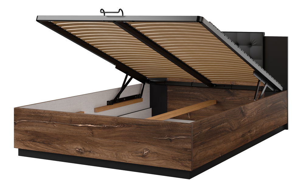 Bračni krevet 140 cm Signat (s podnicom) (bakar)