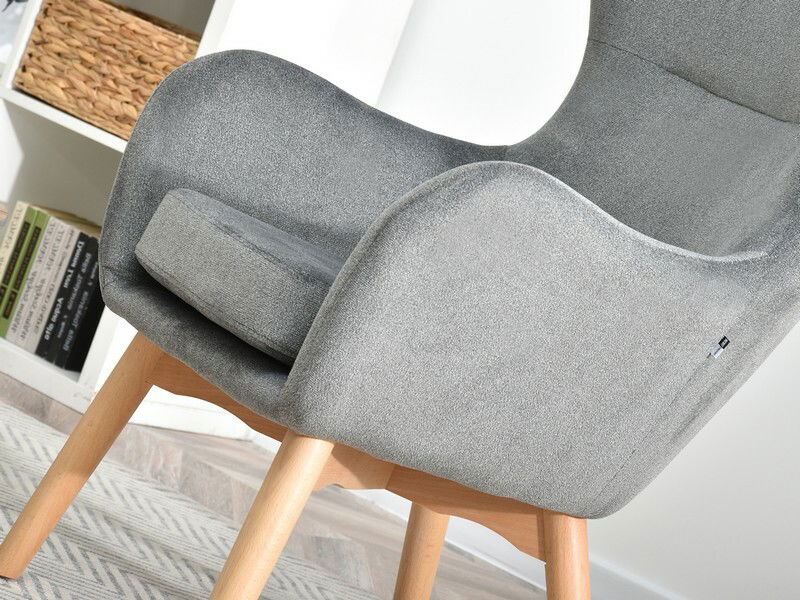 Fotel Leto (szürke + bükk)