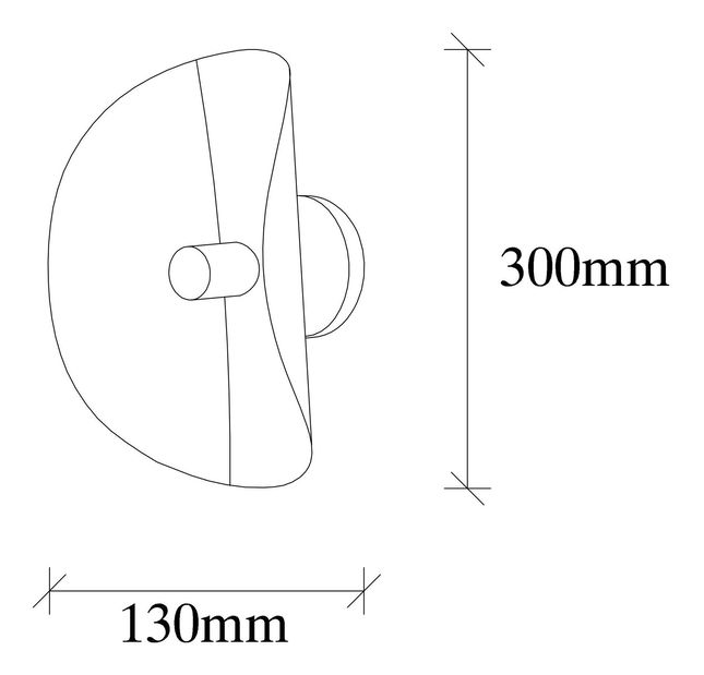 Fali lámpa Sila 840