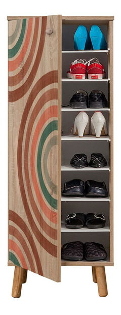 Előszoba bútor Beside 34 (szonoma tölgy + kő) 