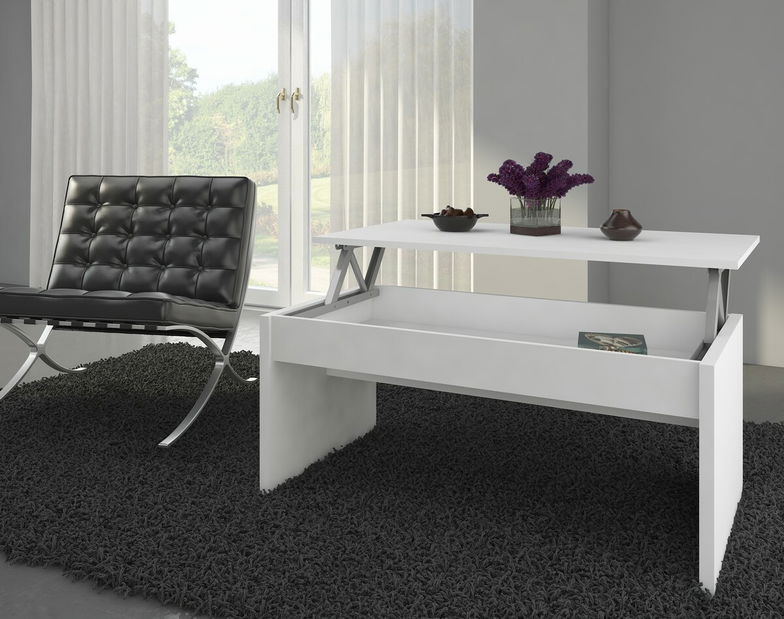 Konferenčný stolík Indila (biela)