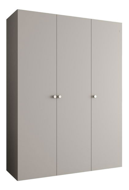 Dulap de haine 150 cm Parna 1 (Cașmir + Argintiu)