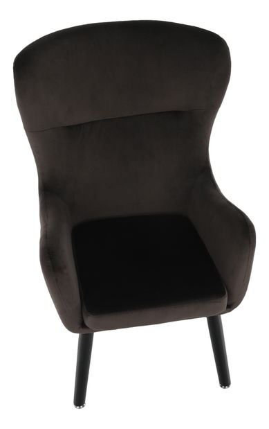 Dizajnové kreslo ušiak Terika (sivohnedá)