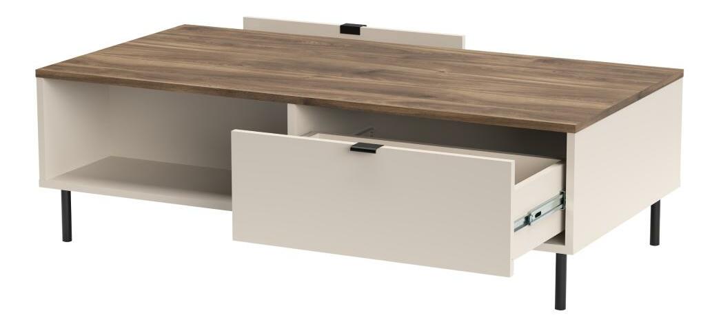 Masă de cafea Explicaba (cashmir + stejar castello) 