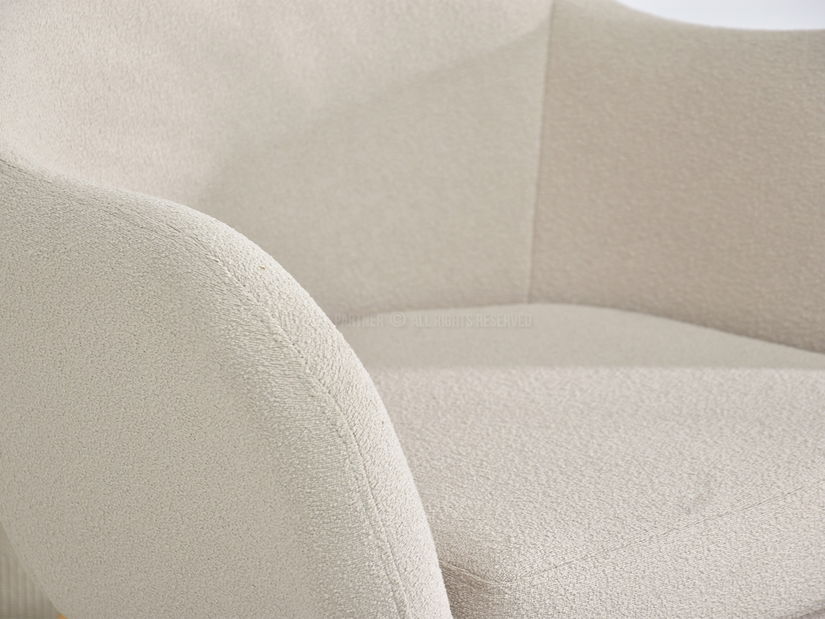 Fotel Leto (bézs + fekete)