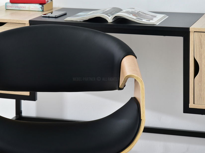 Scaun Rapido (stejar negru + negru)