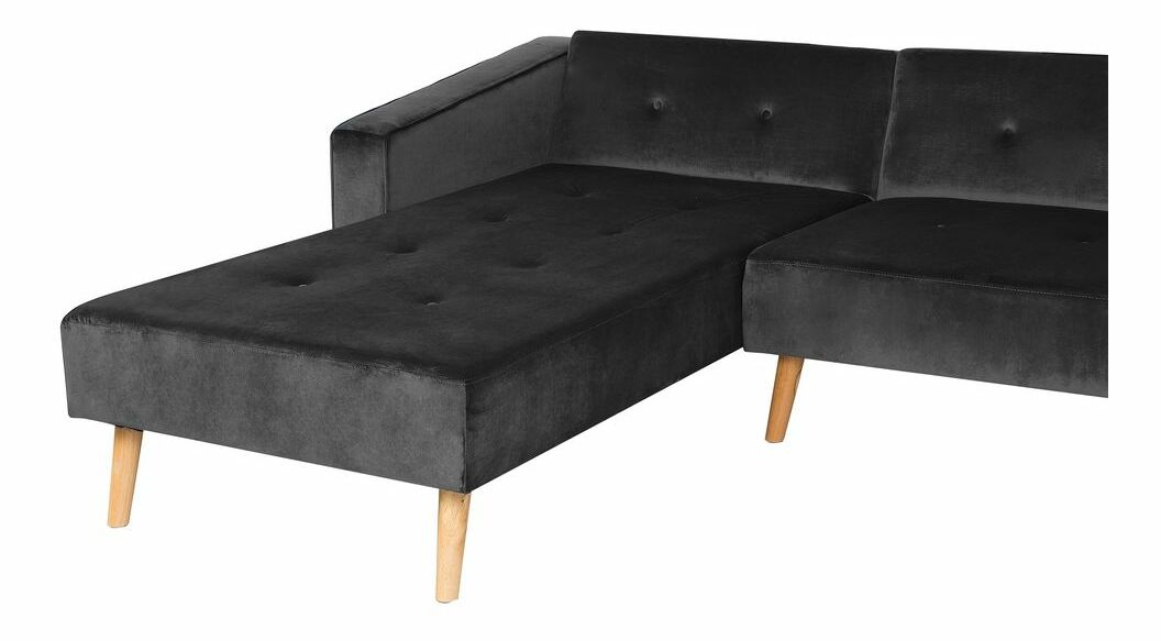 Rohová sedačka Vanto (čierna) (L)