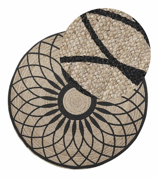 Covor 140x140 cm KALERO (bej + negru)