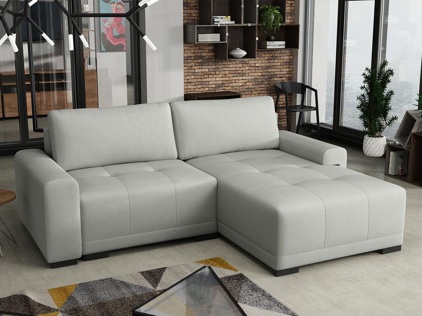 Rohová sedacia súprava Genes (sivá)