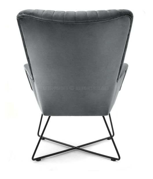 Fotoliu relax Nuttshell (gri + negru)