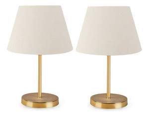 Set 2buc. lampa de masa Astalasso 1 (Gri + Auriu)