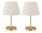 Set stolnih lampi (2 kom.) Astalasso 1 (siva + zlatna)