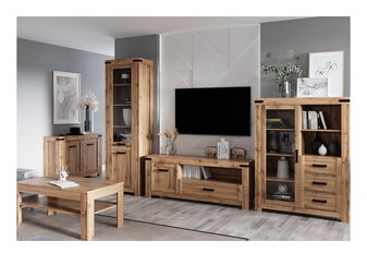 TV stolík/skrinka Mateo 1d1s/160 (dub wotan)