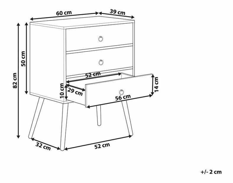 Comodă BONOTA (lemn închis)