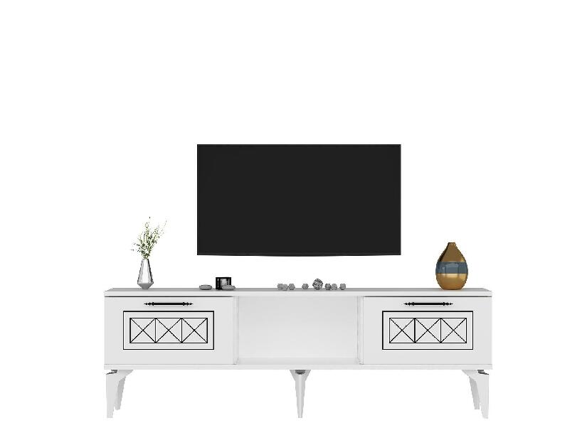 TV asztal/szekrény Lademe 2 (fehér) 