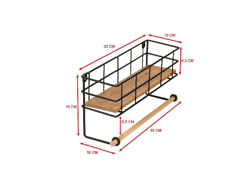 Raft Sepusi (stejar + negru) 