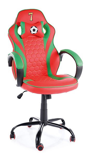 Kancelárske kreslo Obery (červená + čierna)