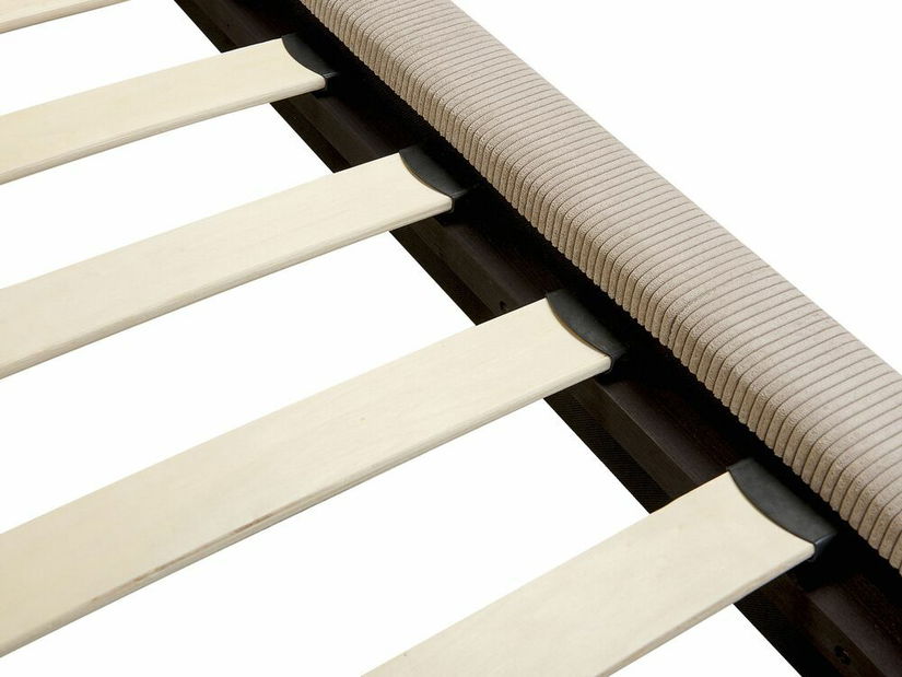 Bračni krevet 140 cm Mellody (sivo-bež) (s podnicom)