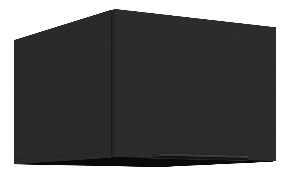 Dulap superior de bucătărie Sienla 50 NAGU 36 1F (negru mat)