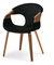 Stolička Kurt (čierna + orech)