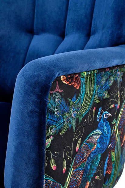 Relax fotel Palmira (sötétkék + fekete)