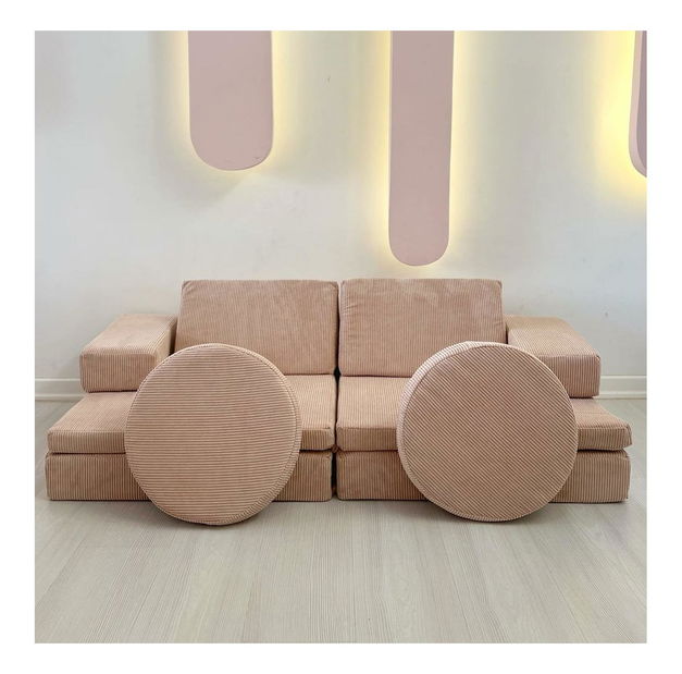 Kétszemélyes kanapé Puella (rózsaszín)