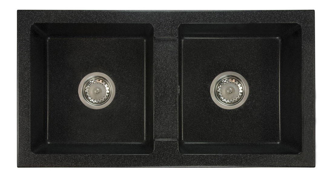 Mosogató Byrbys (fekete + stuktúra) (2 csaplyukkal)