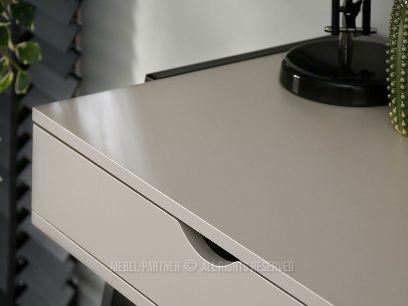 PC stolík Land (béžová + čierna)