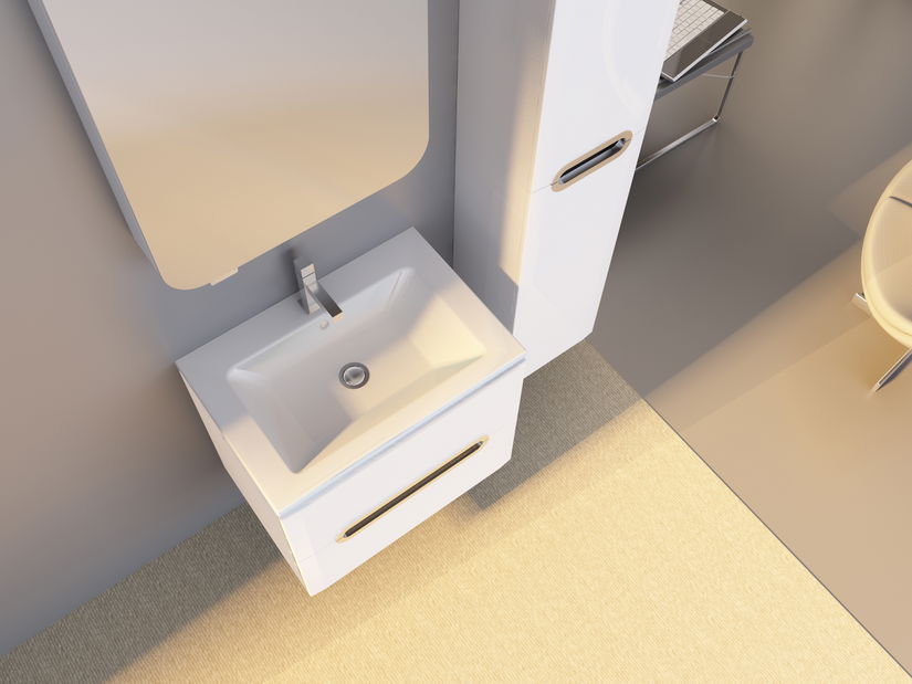 Fali fürdőszoba szekrény mosdóval Costa Pr-65 B