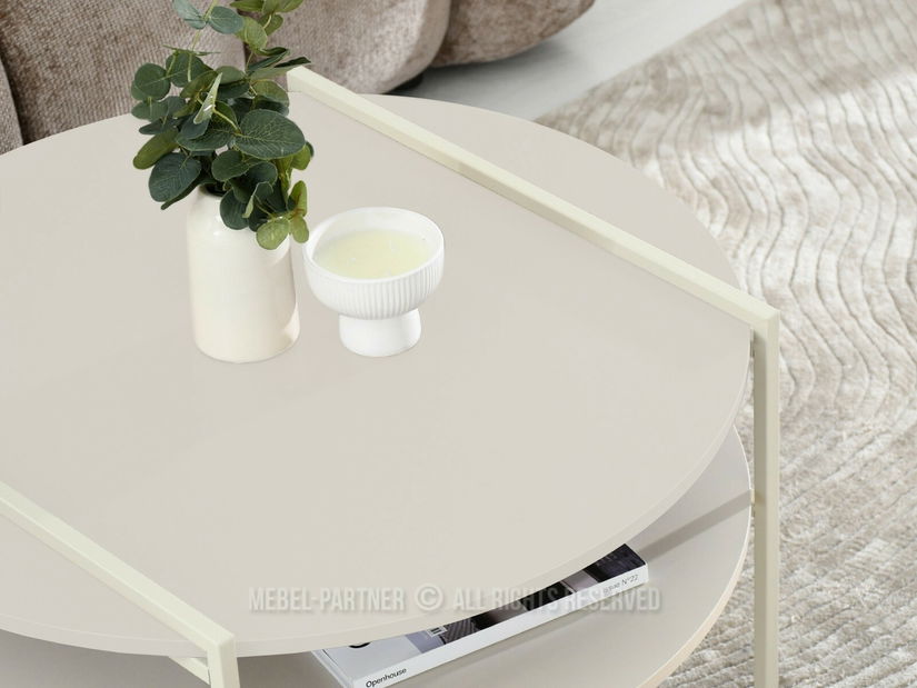 Măsuță de cafea Despidio (crem)