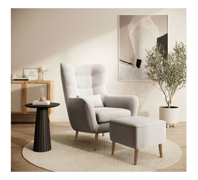 Tabure Veneza V1 (krem + bukva)