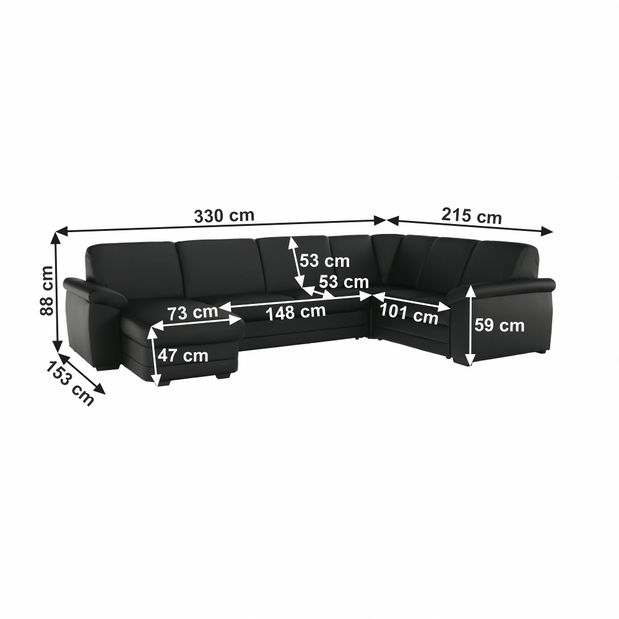 Kutna garnitura U Britella U (L) 