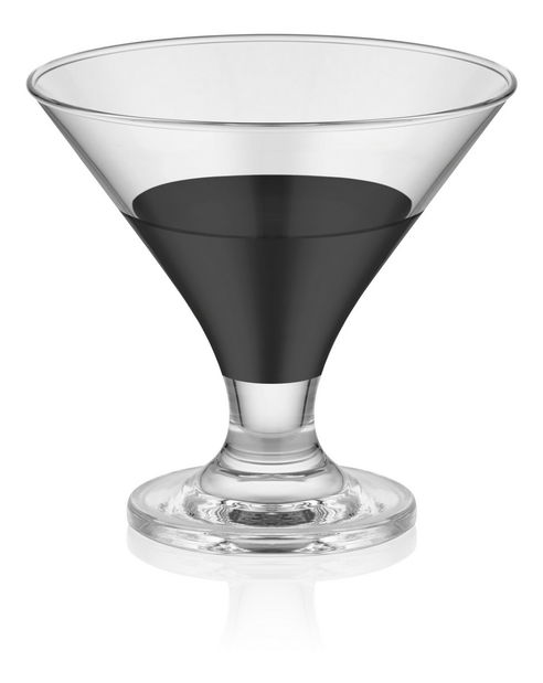 Set pahare pentru înghețată (6 buc.) Dolores 5 (Negru)