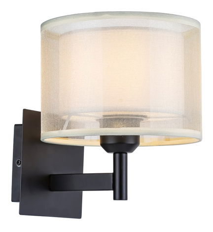 Nástenné svietidlo Anatase A (čierna + krémová)