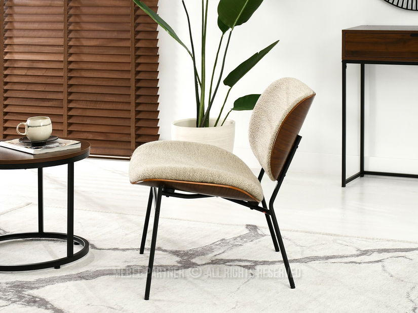 Kreslo Black (orech + čierna)