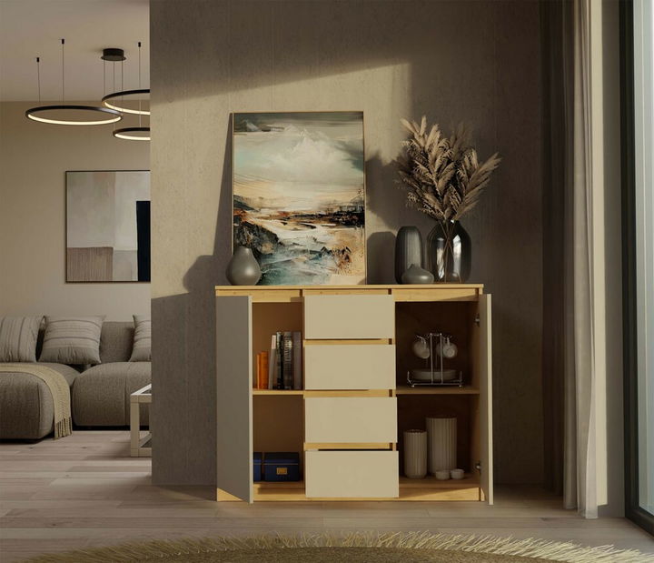 Komoda Musecalo 8 (dub artisan + kašmír)