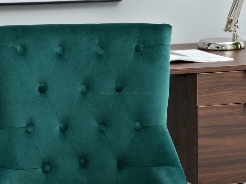 Stolička Sonia (zelená + chrómová)